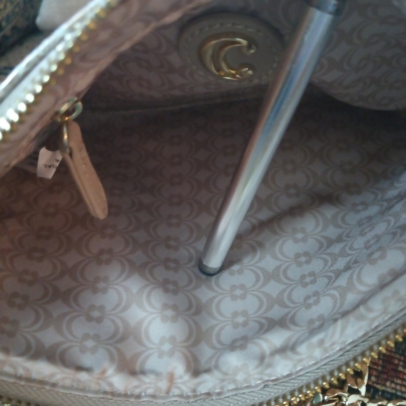 Blush Metallic Snakeprint Crossbody Wristlet from Charming Charlie - Picture 6 of 6